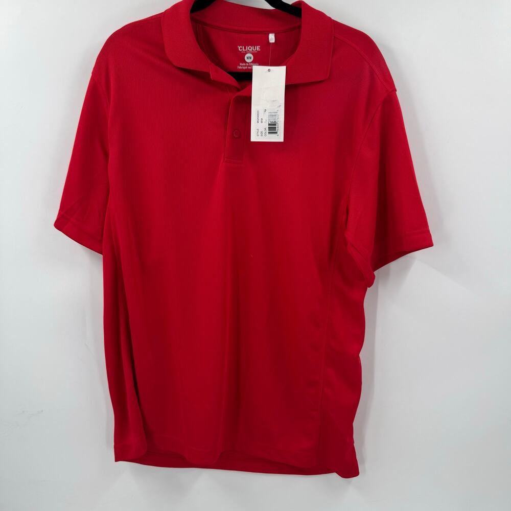 NWT Clique Red polo shirt